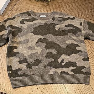 Camo crew neck sweater size S Lucky Brand